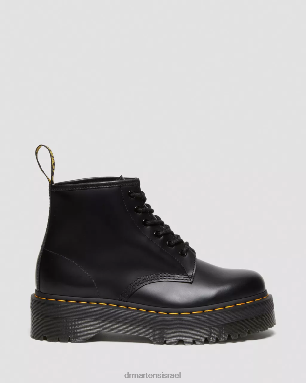 101 מגפוני פלטפורמה מעור חלק Dr. Martens שחור חלק הַנעָלָה N8BB8140