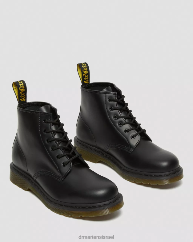 101 מגפונים מעור חלק Dr. Martens שחור חלק הַנעָלָה N8BB8152