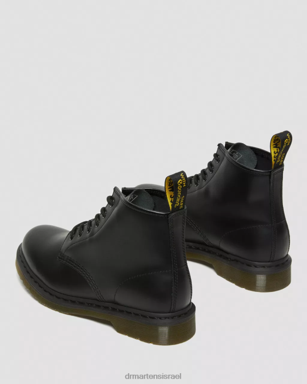 101 מגפונים מעור חלק Dr. Martens שחור חלק הַנעָלָה N8BB8152