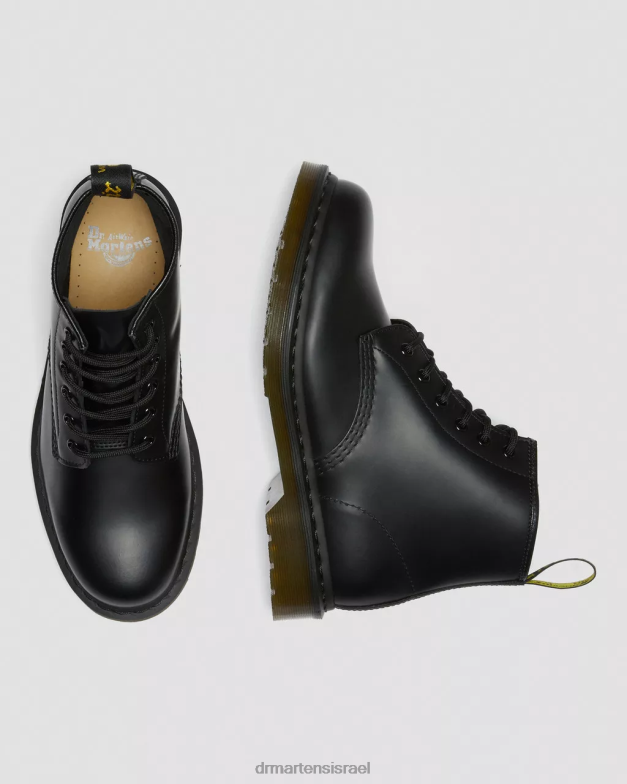 101 מגפונים מעור חלק Dr. Martens שחור חלק הַנעָלָה N8BB8152