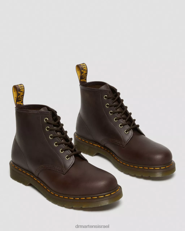 101 מגפונים מעור סוס משוגעים Dr. Martens סוס משוגע חום כהה הַנעָלָה N8BB865