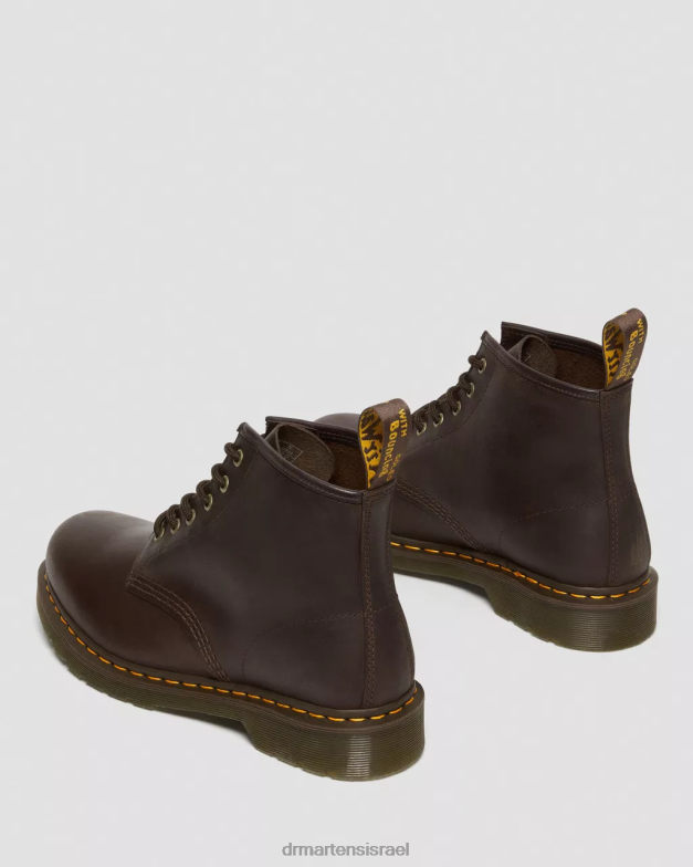 101 מגפונים מעור סוס משוגעים Dr. Martens סוס משוגע חום כהה הַנעָלָה N8BB865