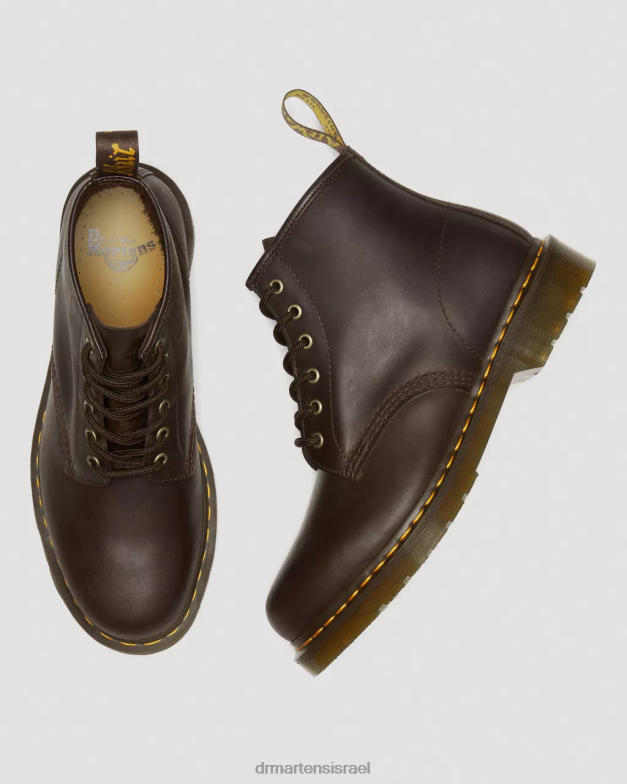 101 מגפונים מעור סוס משוגעים Dr. Martens סוס משוגע חום כהה הַנעָלָה N8BB865