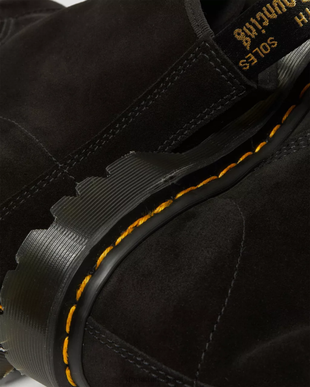 101 תוצרת אנגליה מגפונים בן זמש Dr. Martens שחור רפלו זמש עגל mb הַנעָלָה N8BB8176