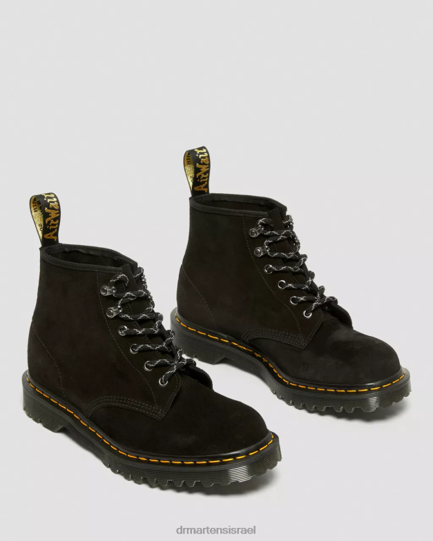 101 תוצרת אנגליה מגפונים בן זמש Dr. Martens שחור רפלו זמש עגל mb הַנעָלָה N8BB8176