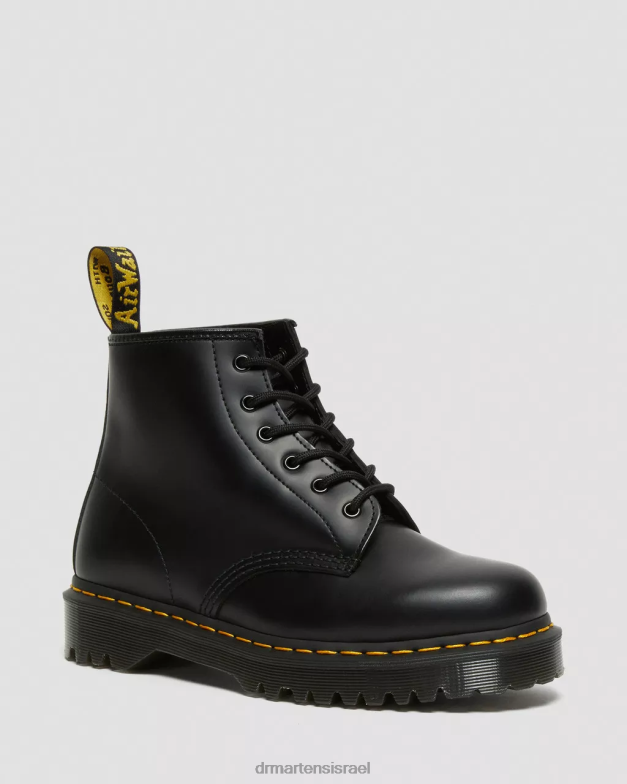 מגפוני עור חלק 101 bex Dr. Martens שחור חלק הַנעָלָה N8BB8178
