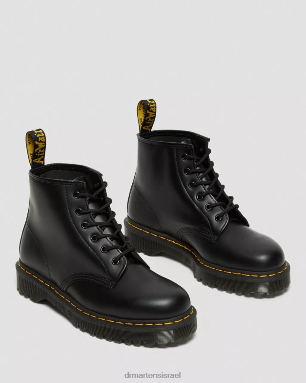 מגפוני עור חלק 101 bex Dr. Martens שחור חלק הַנעָלָה N8BB8178