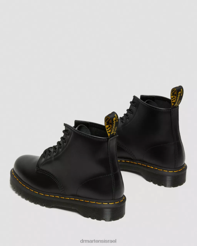 מגפוני עור חלק 101 bex Dr. Martens שחור חלק הַנעָלָה N8BB8178