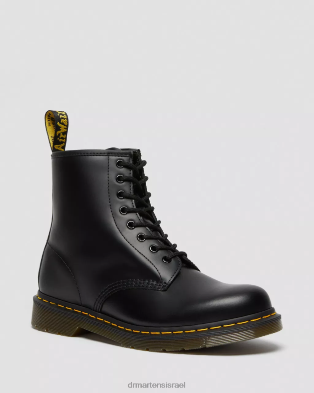 מגפי שרוכים מעור חלק 1460 Dr. Martens שחור חלק הַנעָלָה N8BB81 מגפי שרוכים מעור חלק 1460 Dr. Martens שחור חלק הַנעָלָה N8BB81