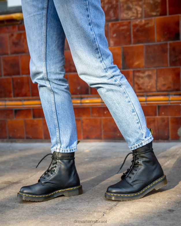 מגפי עור 1460 פסקל וירג'יניה Dr. Martens וירג'יניה שחורה הַנעָלָה N8BB810