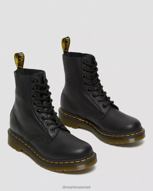 מגפי עור 1460 פסקל וירג'יניה Dr. Martens וירג'יניה שחורה הַנעָלָה N8BB810