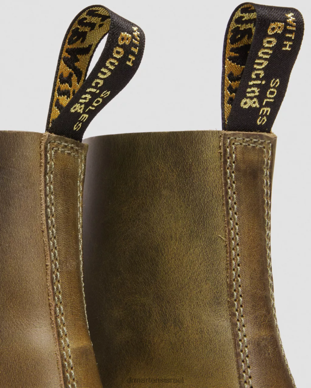 1460 פסקל תוצרת אנגליה מגפי שרוכים מעור דנבר Dr. Martens ענף זית דנבר שיזוף טבעוני הַנעָלָה N8BB8116