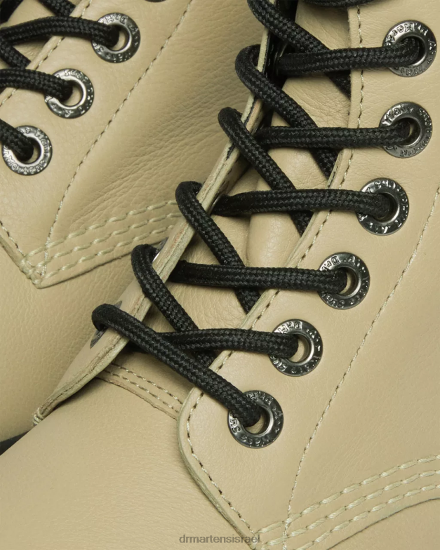 מגפי פלטפורמה מעור פסקל מקס 1460 Dr. Martens זית חיוור פיזה הַנעָלָה N8BB8120