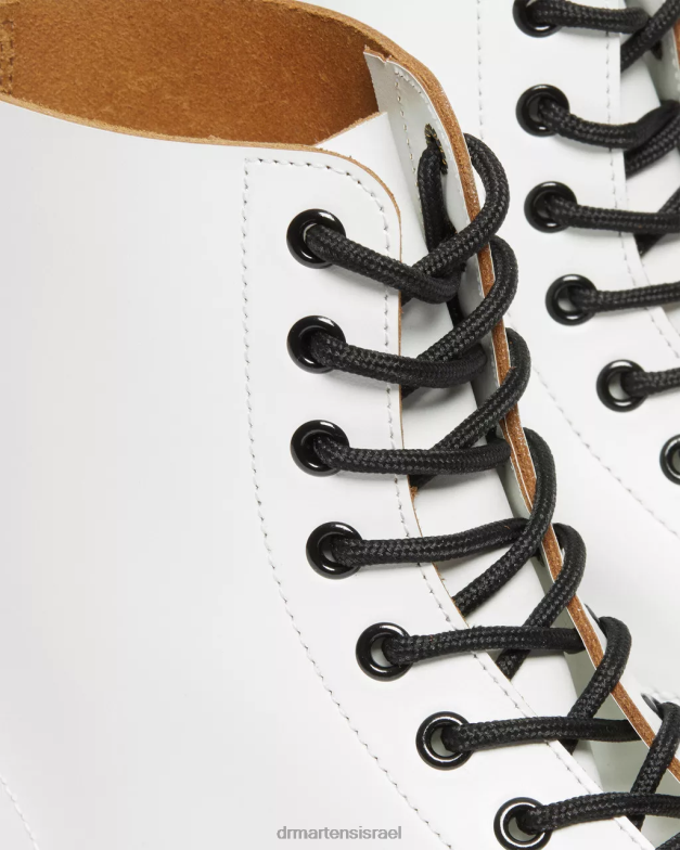 וינטג' 1460 תוצרת אנגליה מגפי שרוכים Dr. Martens קווילון לבן הַנעָלָה N8BB8121