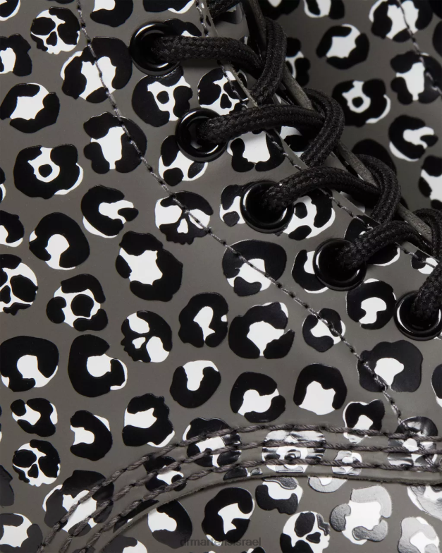 מגפי שרוכים מעור חלק 1460 נמר Dr. Martens מתכת אקדח חלקה הַנעָלָה N8BB8127