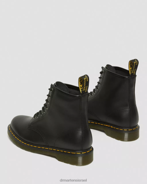 מגפי שרוכים מעור נאפה 1460 Dr. Martens נאפה שחורה הַנעָלָה N8BB812