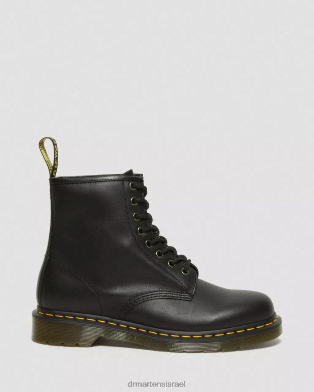 מגפי שרוכים מעור נאפה 1460 Dr. Martens נאפה שחורה הַנעָלָה N8BB812