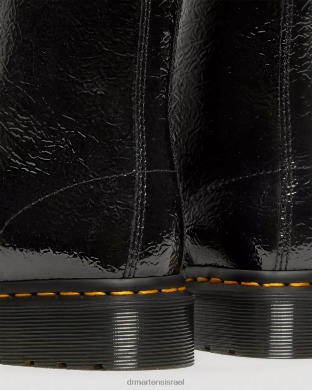 מגפי עור פטנט 1460 במצוקה Dr. Martens פטנט במצוקה שחור הַנעָלָה N8BB8139