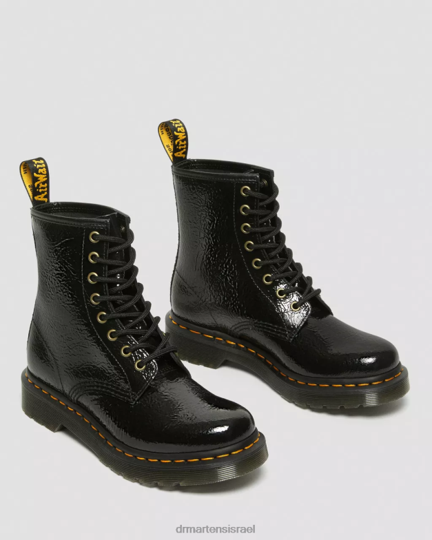 מגפי עור פטנט 1460 במצוקה Dr. Martens פטנט במצוקה שחור הַנעָלָה N8BB8139