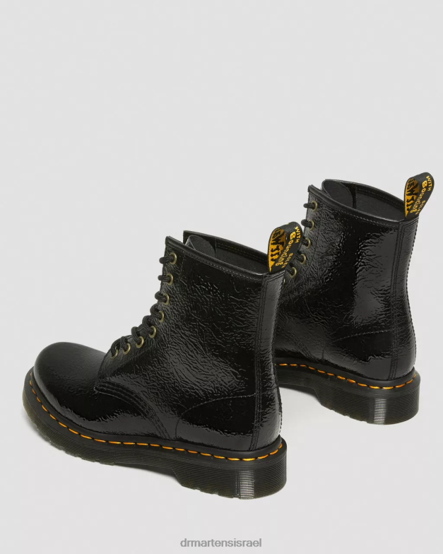 מגפי עור פטנט 1460 במצוקה Dr. Martens פטנט במצוקה שחור הַנעָלָה N8BB8139
