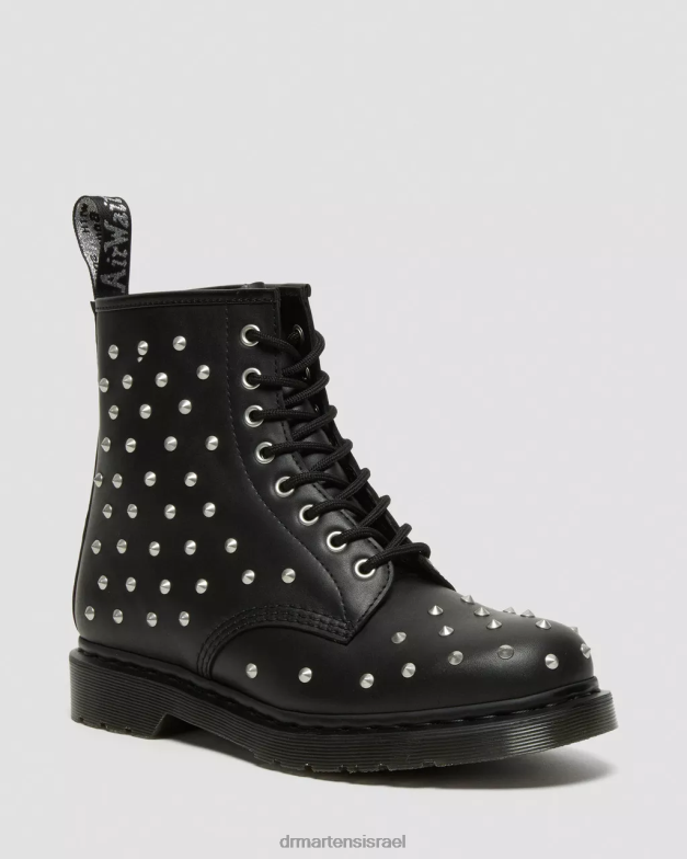 מגפי שרוכים מעור וואנאמה עם ניטים 1460 Dr. Martens וואנאמה שחורה הַנעָלָה N8BB8141