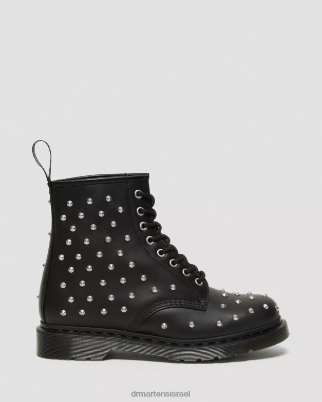 מגפי שרוכים מעור וואנאמה עם ניטים 1460 Dr. Martens וואנאמה שחורה הַנעָלָה N8BB8141