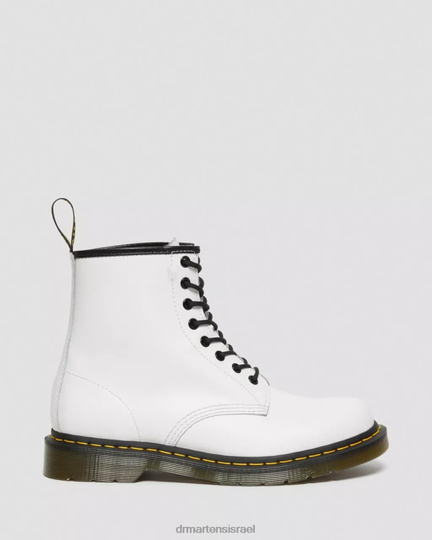 מגפי שרוכים מעור חלק 1460 Dr. Martens לבן חלק הַנעָלָה N8BB816