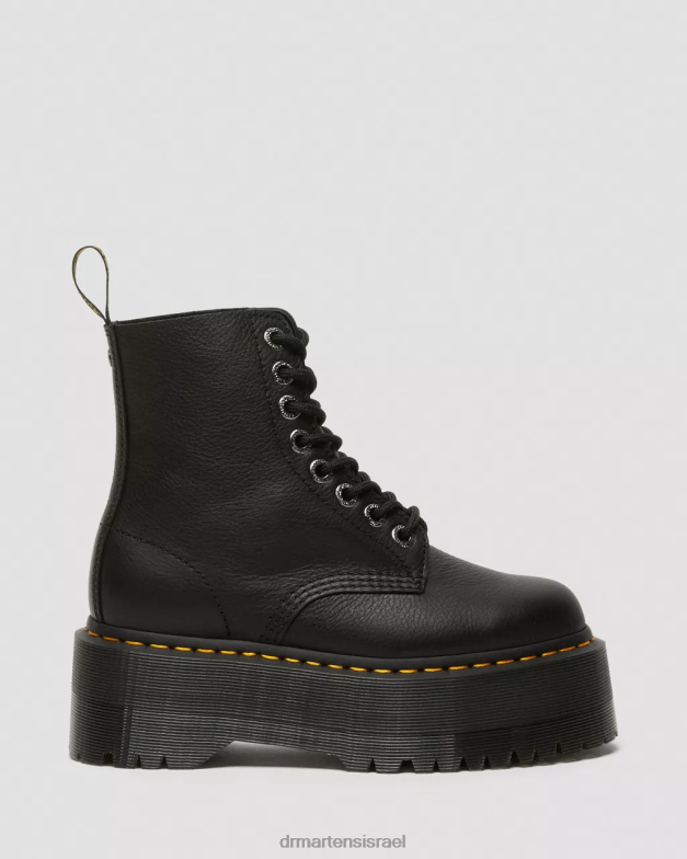 מגפי פלטפורמה מעור פסקל מקס 1460 Dr. Martens פיזה שחורה הַנעָלָה N8BB817