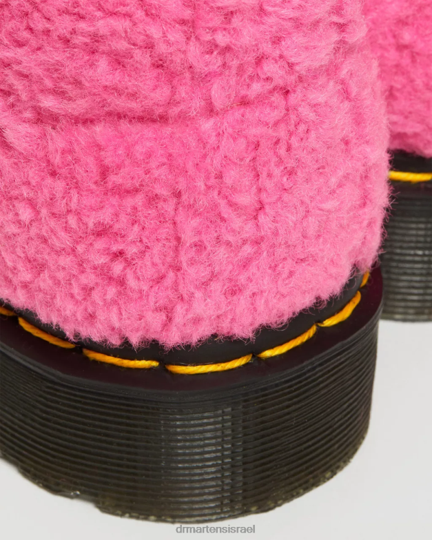 מגפי 1460 פסקל מלאכותיות Dr. Martens ורוד לוקס בורג הַנעָלָה N8BB8181