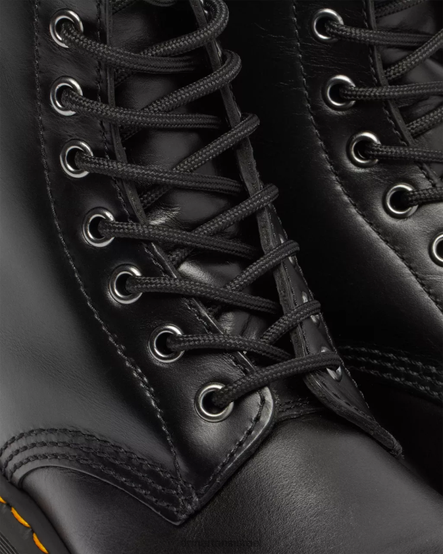 מגפי שרוכים בשורה של פרווה מלאכותית סרינה 1460 Dr. Martens אטלס אפור כהה הַנעָלָה N8BB8202