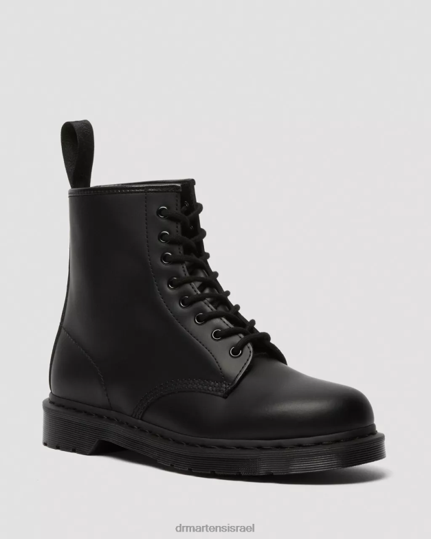 מגפי שרוכים מעור חלק מונו 1460 Dr. Martens שחור חלק הַנעָלָה N8BB821