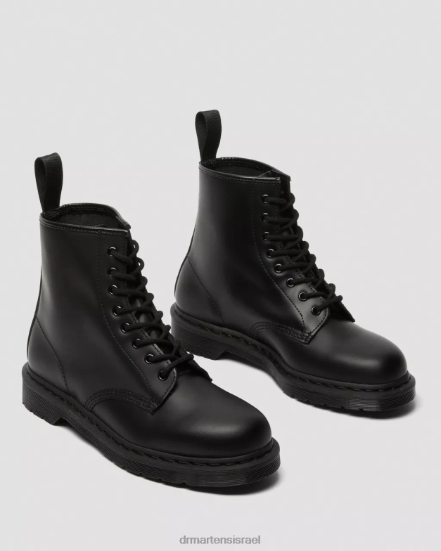 מגפי שרוכים מעור חלק מונו 1460 Dr. Martens שחור חלק הַנעָלָה N8BB821