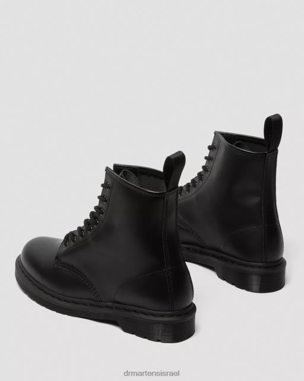 מגפי שרוכים מעור חלק מונו 1460 Dr. Martens שחור חלק הַנעָלָה N8BB821