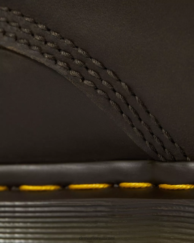 מגפי שרוכים מעור סוס מטורף 1460 Dr. Martens סוס חום מטורף הַנעָלָה N8BB822