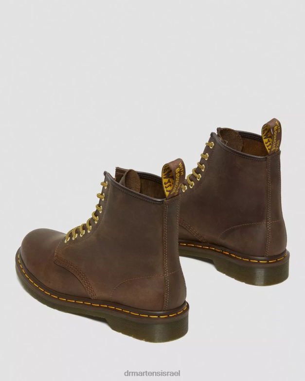 מגפי שרוכים מעור סוס מטורף 1460 Dr. Martens סוס חום מטורף הַנעָלָה N8BB822