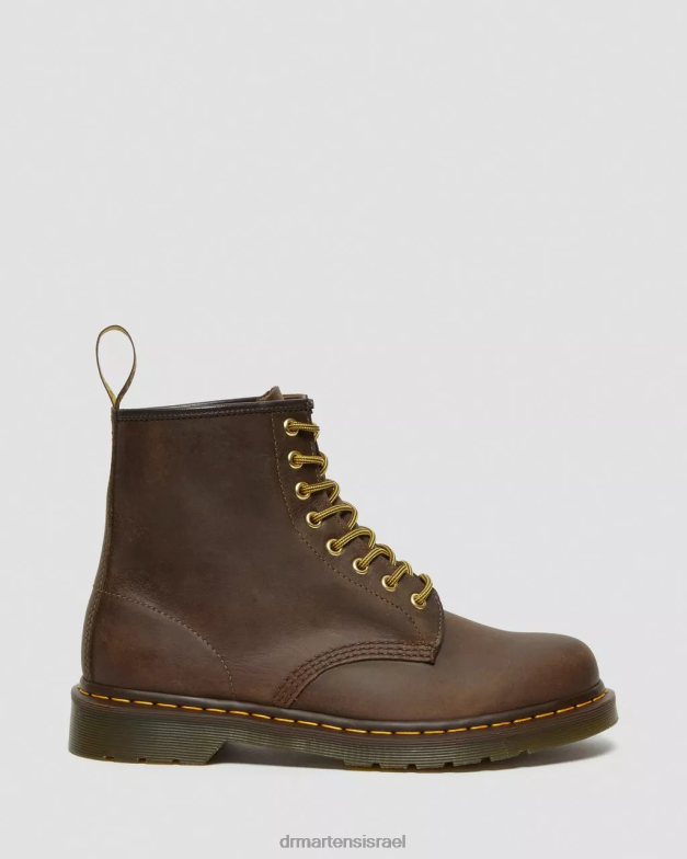 מגפי שרוכים מעור סוס מטורף 1460 Dr. Martens סוס חום מטורף הַנעָלָה N8BB822