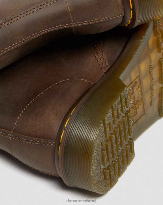 מגפי שרוכים מעור סוס מטורף 1460 Dr. Martens סוס חום מטורף הַנעָלָה N8BB822