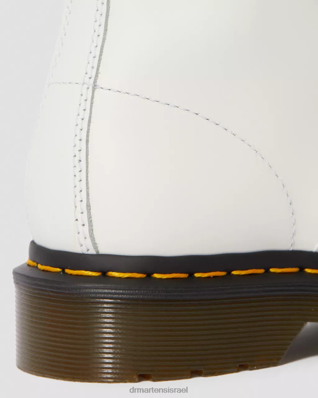 מגפי שרוכים מעור חלק 1460 Dr. Martens לבן חלק הַנעָלָה N8BB823