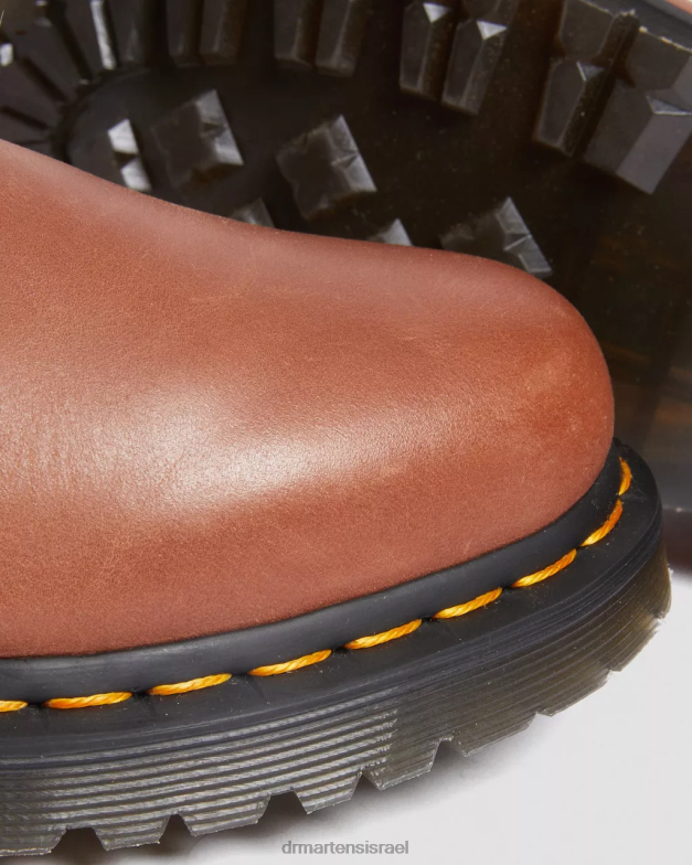 מגפי עור מצופים פרווה מלאכותית 1460 סרינה Dr. Martens מפרפר שיזוף הַנעָלָה N8BB825