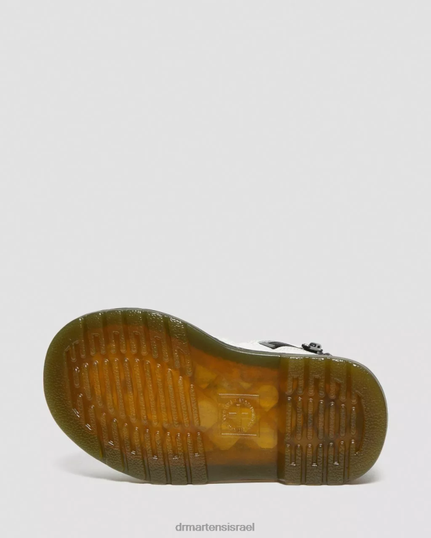 מגפי שרוכים מעור תינוקות 1460 Dr. Martens רומאריו לבן הַנעָלָה N8BB8393