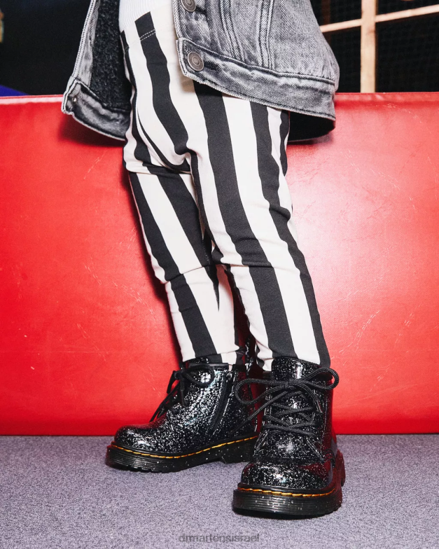 מגפונים נצנצים לתינוקות 1460 Dr. Martens נצנצים קוסמיים שחורים הַנעָלָה N8BB8396