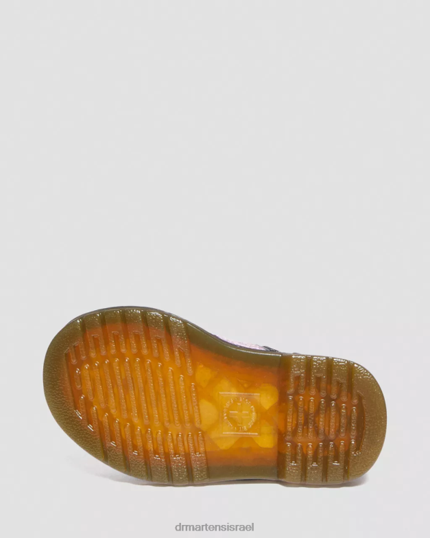 מגפי שרוכים מתכתיים 1460 לתינוקות Dr. Martens קרינקל דיסקו ורוד הַנעָלָה N8BB8398