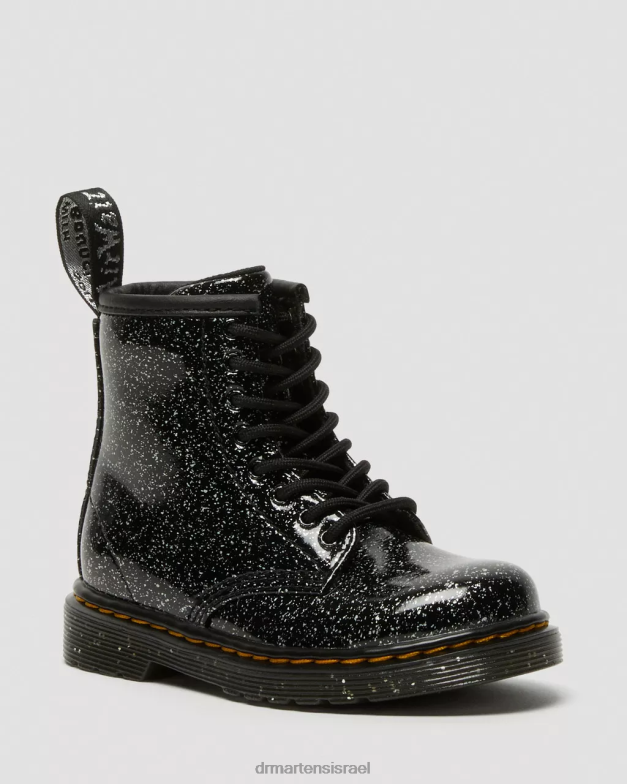מגפי שרוכים נצנצים לפעוטות 1460 Dr. Martens נצנצים קוסמיים שחורים הַנעָלָה N8BB8403
