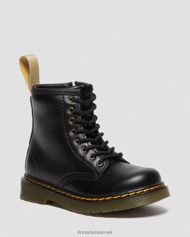 מגפי שרוכים לפעוט טבעוני 1460 Dr. Martens שָׁחוֹר הַנעָלָה N8BB8406