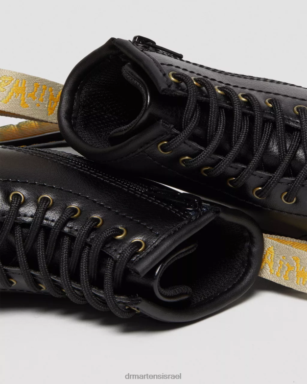מגפי שרוכים לפעוט טבעוני 1460 Dr. Martens שָׁחוֹר הַנעָלָה N8BB8406