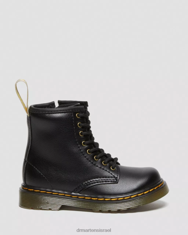 מגפי שרוכים לפעוט טבעוני 1460 Dr. Martens שָׁחוֹר הַנעָלָה N8BB8406