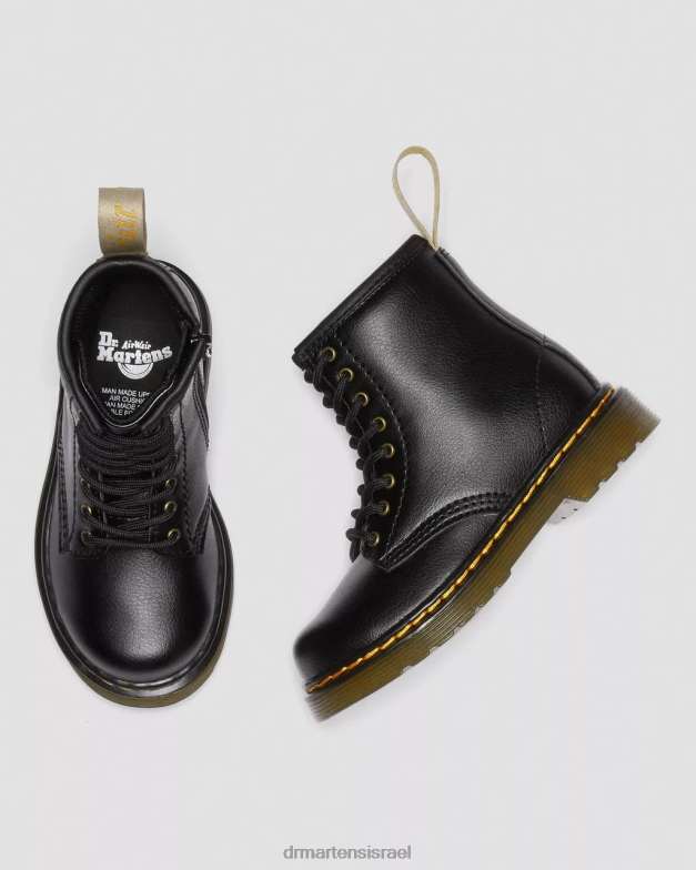 מגפי שרוכים לפעוט טבעוני 1460 Dr. Martens שָׁחוֹר הַנעָלָה N8BB8406