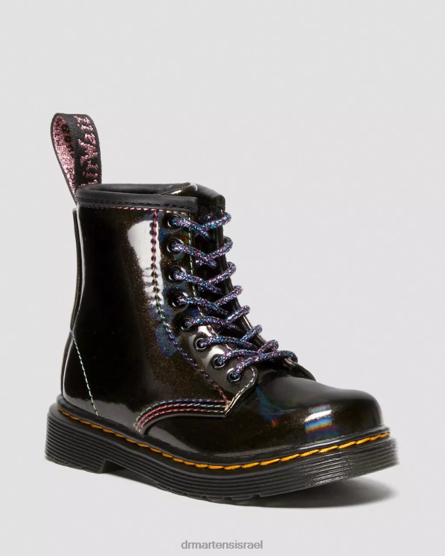 מגפי שרוכים לפעוטות 1460 נצנצים Dr. Martens מופע אור שחור הַנעָלָה N8BB8409