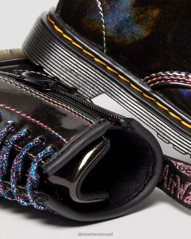 מגפי שרוכים לפעוטות 1460 נצנצים Dr. Martens מופע אור שחור הַנעָלָה N8BB8409