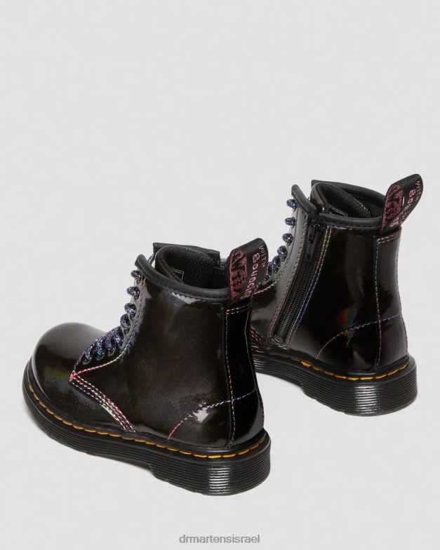 מגפי שרוכים לפעוטות 1460 נצנצים Dr. Martens מופע אור שחור הַנעָלָה N8BB8409